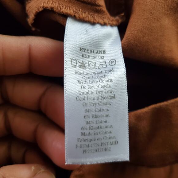 Everlane Women's The Side Zip Cotton Crop Pants Size 4 - Picture 7 of 7